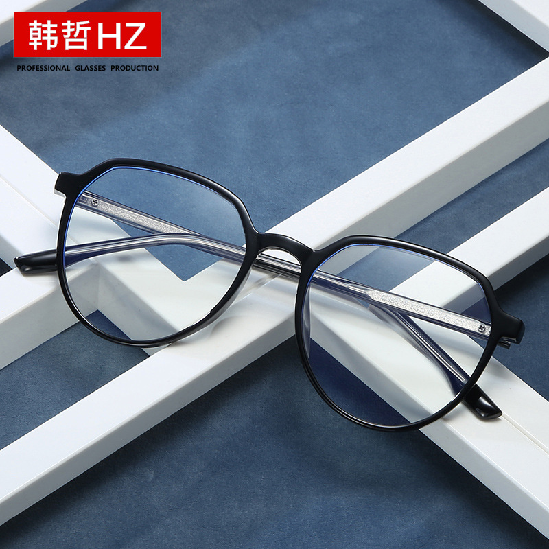 new pattern fresh Blue light glasses TR90 Plain glasses myopia Spectacle frame Trend Hot Retro Eyeglass frame
