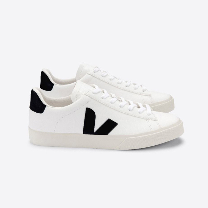 Veja Women's White Sneakers, Campo Series, Genuine Leather Lace-Up Trainers, Couple's Style, Casual Versatile Sports Shoes Veja Women's White Sneakers, Campo Series, Genuine Leather Lace-Up Trainers, Couple's Style, Casual Versatile Sports Shoes