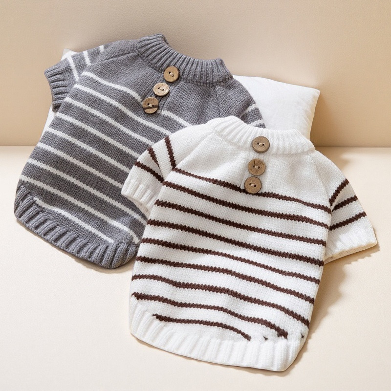 Simple Cardigan 2024 New Pet Puppy Clothes Autumn Small Dog Bichon…