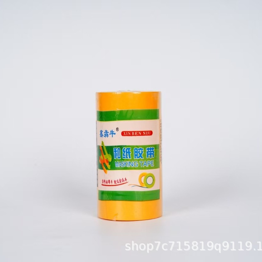 Cinta de papel de separación de color adhesivo alto papel adhesivo débil papel verde papel de enmascaramiento amarillo