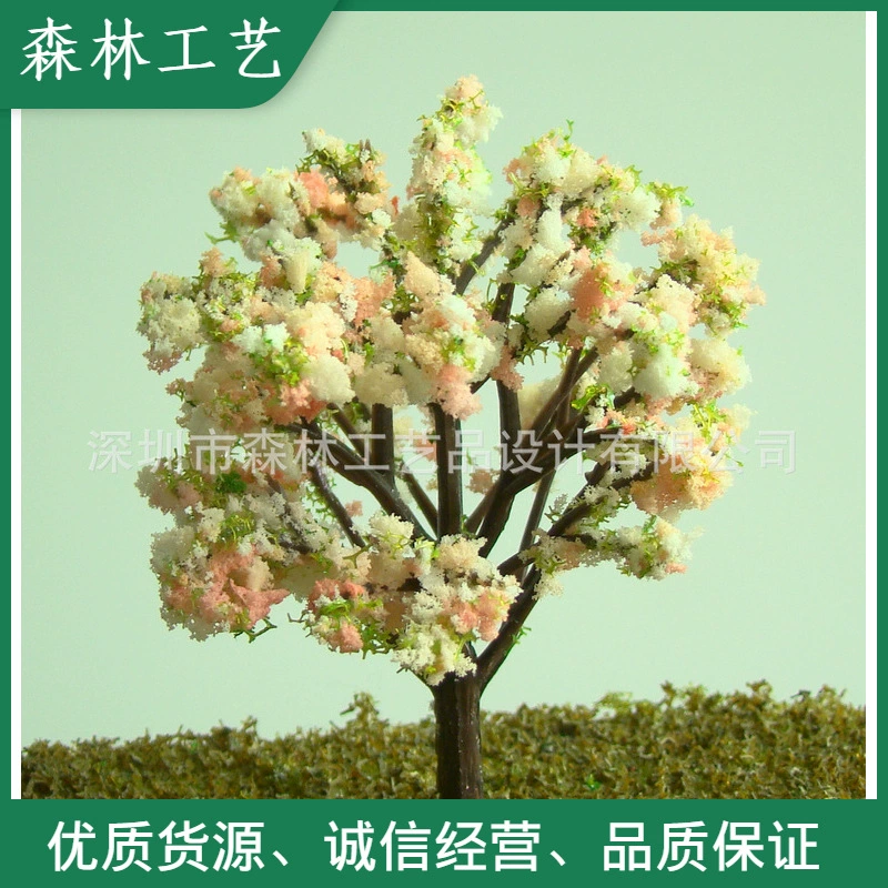 Песочный стол модель здания материал аксессуары дерево, DIY микро ландшафтное украшение оптом персик tree-G2