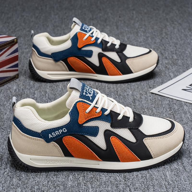 Zapatos Forrest Gump de malla de suela delgada para hombre 2025 verano nuevo estilo coreano transpirable deportes y ocio todo-fósforo zapatillas para correr en nombre del cabello