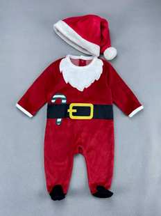 Original KIABI��Christmas onesieԭ��ͯ�}�Q���� baby jumpsuit