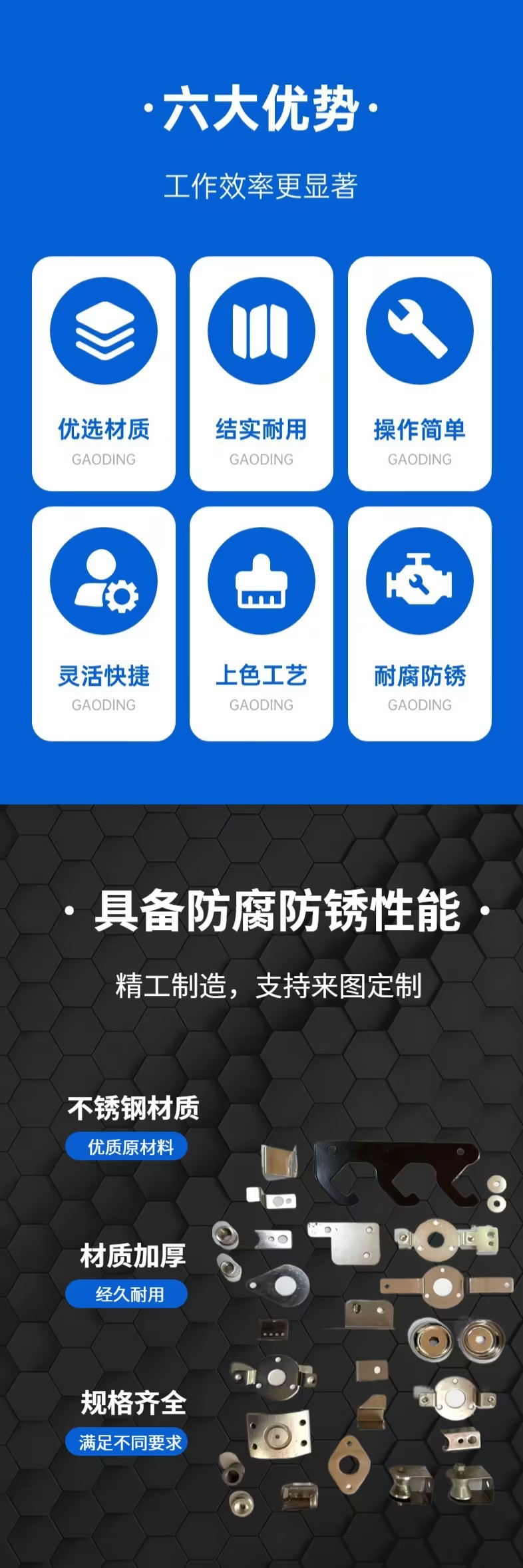 Детали штампованные Jinghong Fenggang для духовых печей