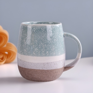 Cross-Border Exclusive Supply of Kiln-Fired Souvenirs, High-End and Aesthetically Pleasing Mugs, Large-Capacity Breakfast Office Water Cups with Lids