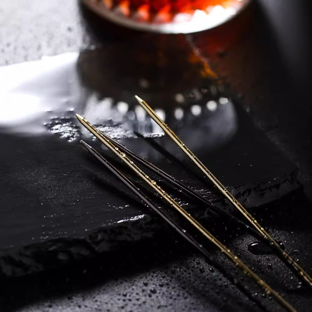 Sureon nórdico minimalista fruta tenedor Acero inoxidable creativo fruta signo cóctel signo sándwich hamburguesa signo