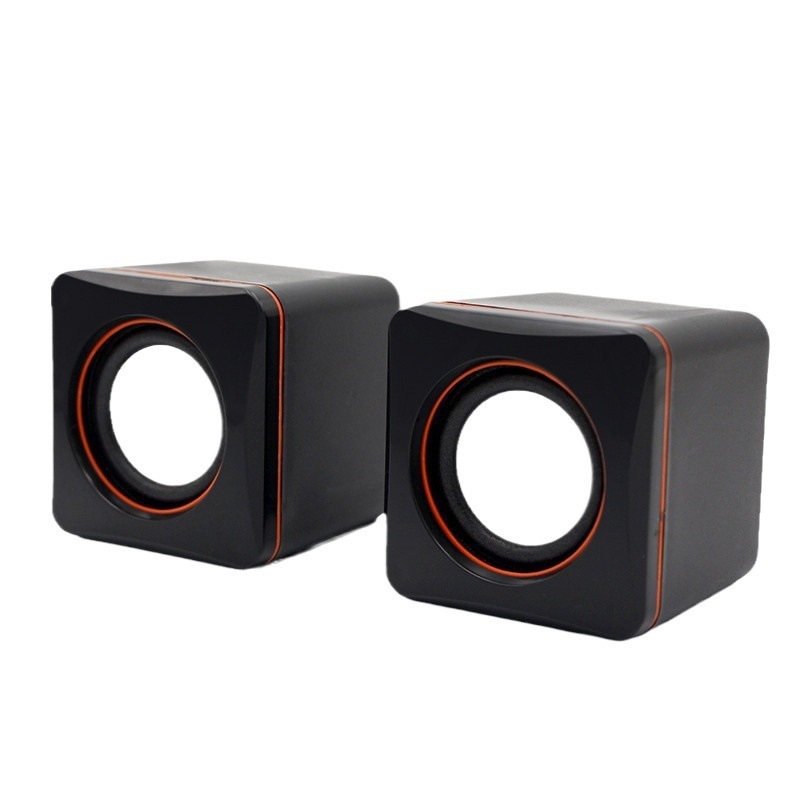 computadora de pequeño cuadro pequeño audio 2.0 computadora portátil de escritorio mini subwoofer cableado USB altavoz de oficina doméstica