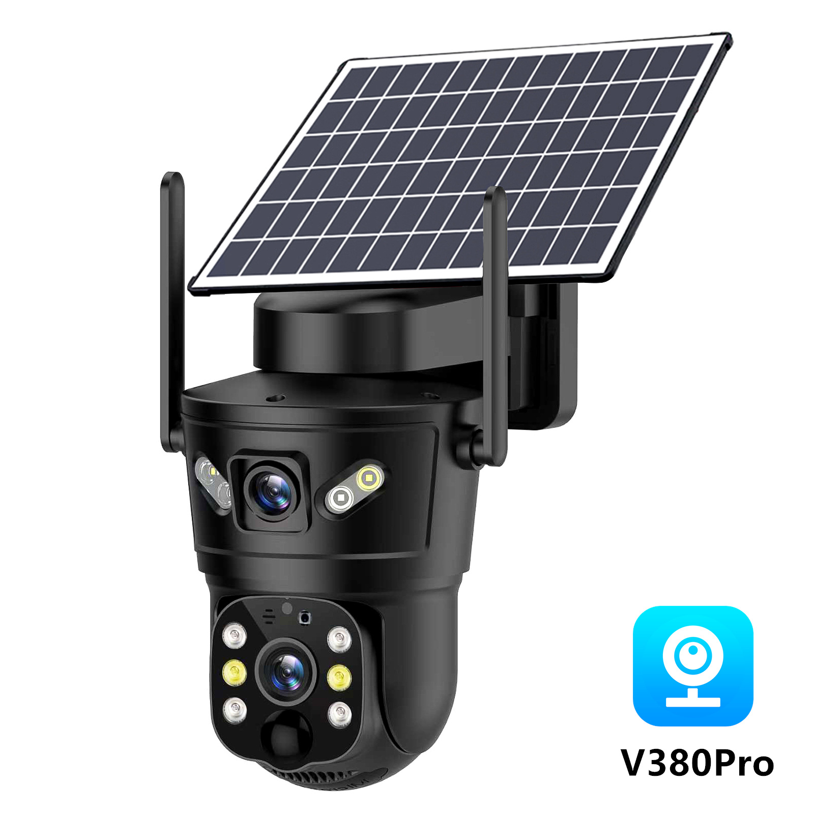V380Pro Solar Camera Outdoor Monitoring 4g Wireless Wifi Camera Waterproof High Definition Night Vision Remote
