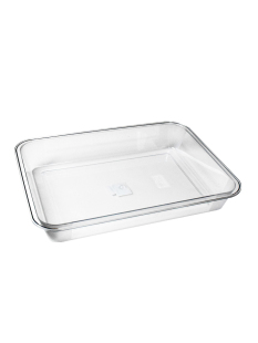 Acrylic Tray Cold Vegetable Plate Food Commercial Rectangular Plastic Square Plate Cooked Food Marinated Vegetable Plate Display Transparent Plate