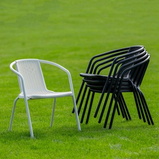 M & C Outdoor Tea Table Chair Balcony Outdoor Three-Piece Set Outdoor Courtyard Leisure Table and Chair Plastic Mahjong Depend on Beauty