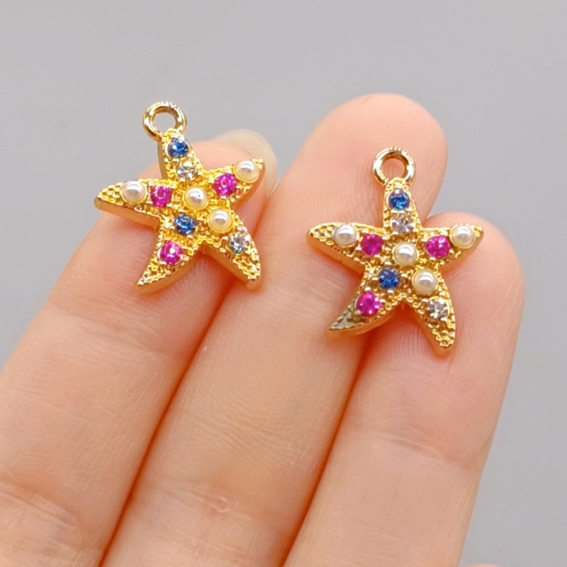10 ピース/パック合金ペンダント海洋要素 DIY ジュエリーアクセサリー女性の日本と韓国のジュエリーアクセサリーホット販売|undefined