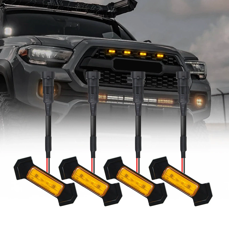 Автомобиль в сетке передний гриль декоративный свет