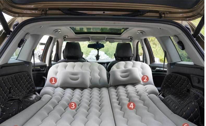 Factory Direct Delivery Car Inflatable Bed, Universal for Suv Trunk, Dual-Use Outdoor Travel Bed, Automatic Inflating Air Mattress