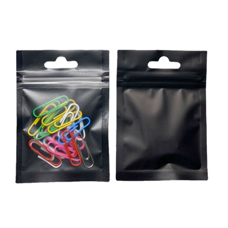 Joyería translúcida bolsa sellada bolsa de embalaje de la caja del teléfono móvil Bolsa autosellante color esmerilado impresión Interior papel de aluminio Yin y Yang bolsa de hueso