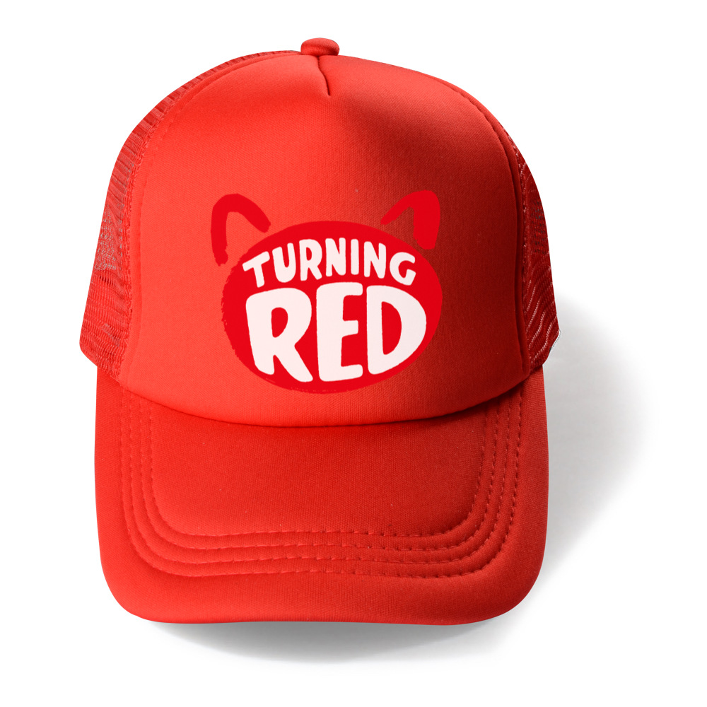 Turning Red Baseball Caps Boys girls Snapback Hip Hop Hat Summer Fashion Cartoon Breathable Mesh Sun Gorras Unisex Streetwear ergo baby accessories