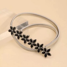 2024新款六朵小花细腰带女士百搭时尚装饰连衣裙配饰弹簧腰链腰封