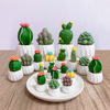 Realistic transport, jewelry, resin, decorations for office, table laptop, cactus