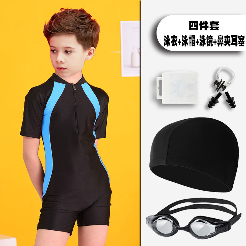 Traje de baño para niños gorro de natación bañador para niños y niñas traje de baño de una pieza