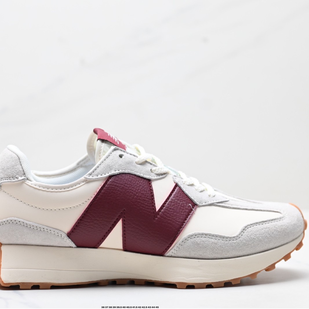 Putian Shoes Export Nb327 Original Gray Women's Thick-Soled Sneakers Retro Running Shoes Unisex Versatile Outdoor Shoes