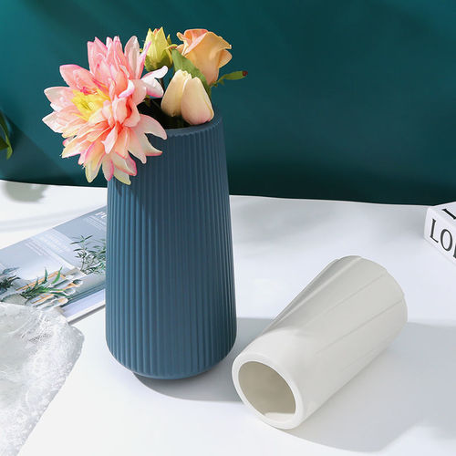 桌面小摆件塑料花瓶家居插花瓶客厅现代创意简约小清新居家装饰品