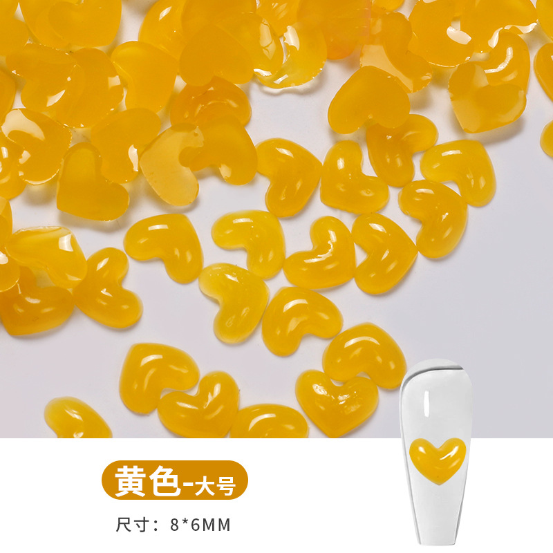 Nuevo amor perforación de uñas resina dulce perforación de uñas dulces perforación de uñas joyería perforación de uñas