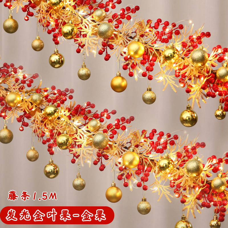 2024 decoración de Año Nuevo Festival de Primavera ambiente fu carácter colgante ratán Año Nuevo puerta colgante escalera barandilla diseño suministros