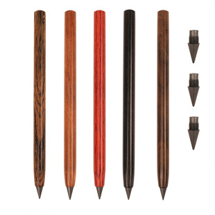 Cross-border creative pencil solid wood non-cutting primary school students black technology does not need to cut eternal pencil writing is not easy to break the pen