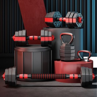 Octagonal Environmental Protection Dumbbell Men's Home Fitness Equipment Exercise Adjustable suit Combination Barbell Kettlebell Women's Bag Glue