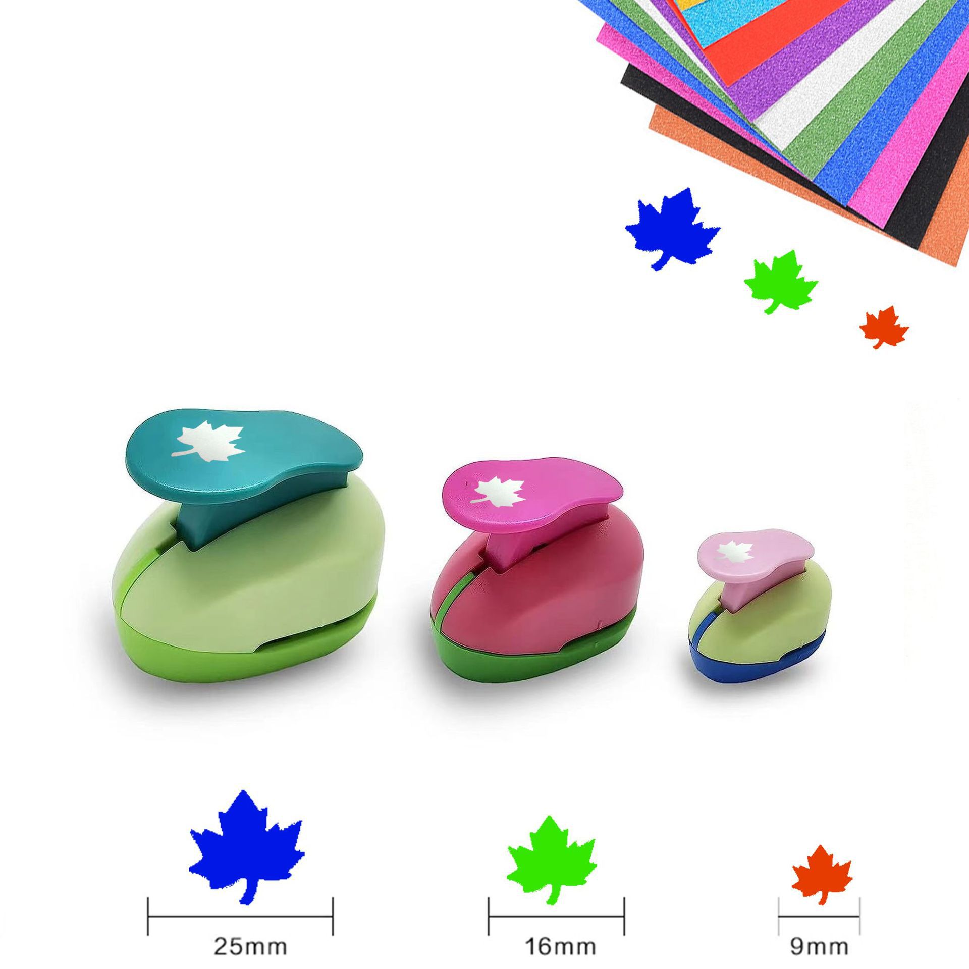 스몰 사이즈 중간 메이플 리프 세트