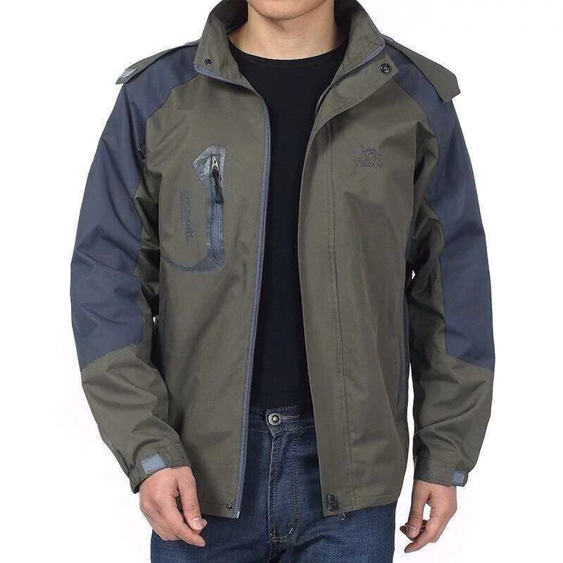 Autumn thin windproof travel jacket for work with hood