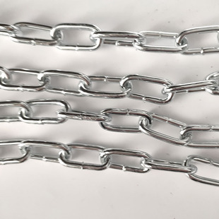 White Galvanized Chain 5mm Buckle Customized Linyi Linkchain Source Manufacturer Can Be Deburred