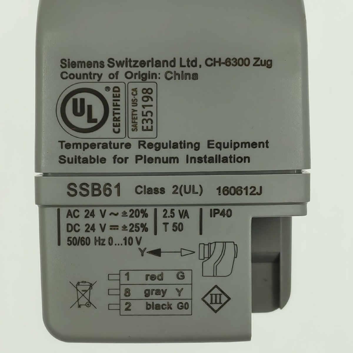SIEMENS西门子 SSB61  电动阀门执行器0-10V执行机构