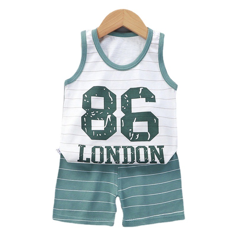 Traje de chaleco para niños Clase A Verano Algodón nuevo estilo Niños y niñas Ropa de verano delgada Ropa de bebé Ropa para niños
