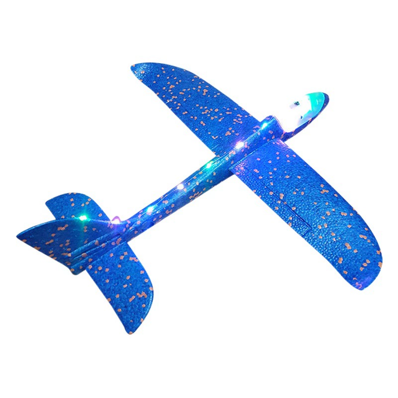 Большой детский ручной метательный пенопласт, светящийся светильник для всего тела, маленький размер, устойчивый к падению планер, качающийся ремешок, игрушка на открытом воздухе