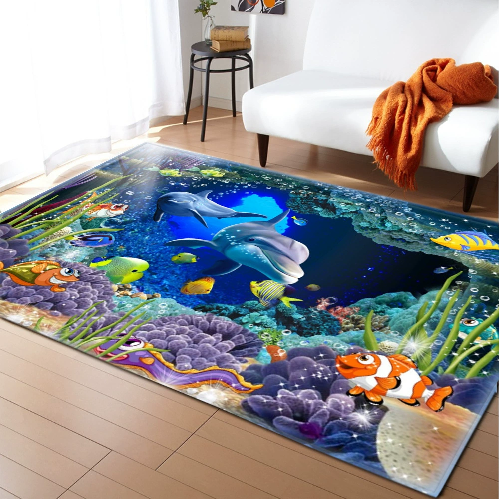 Нескользящий ковер для гостиной, милый рисунок, много размеров (40×60–160×230 см), разнообразие цветов