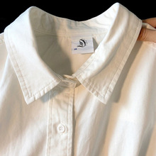 棉白色防晒衬衫女2024新款夏季薄款内搭长袖衬衣日系上衣外套秋