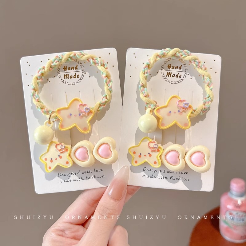 2025 verano pasador de cabello de dopamina colorido lindo frente dulce brocas de cabello rotas no lastimas brocas de cabello adornamientos para el cabello