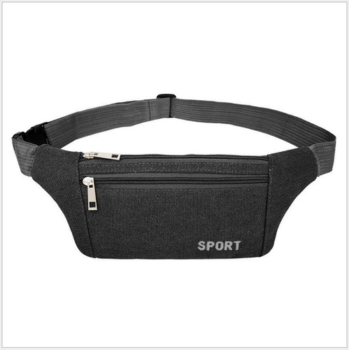 New canvas waist bag for men, outdoor leisure, large capacity, business cash register, change, mobile phone personal bag, manufacturer wholesale