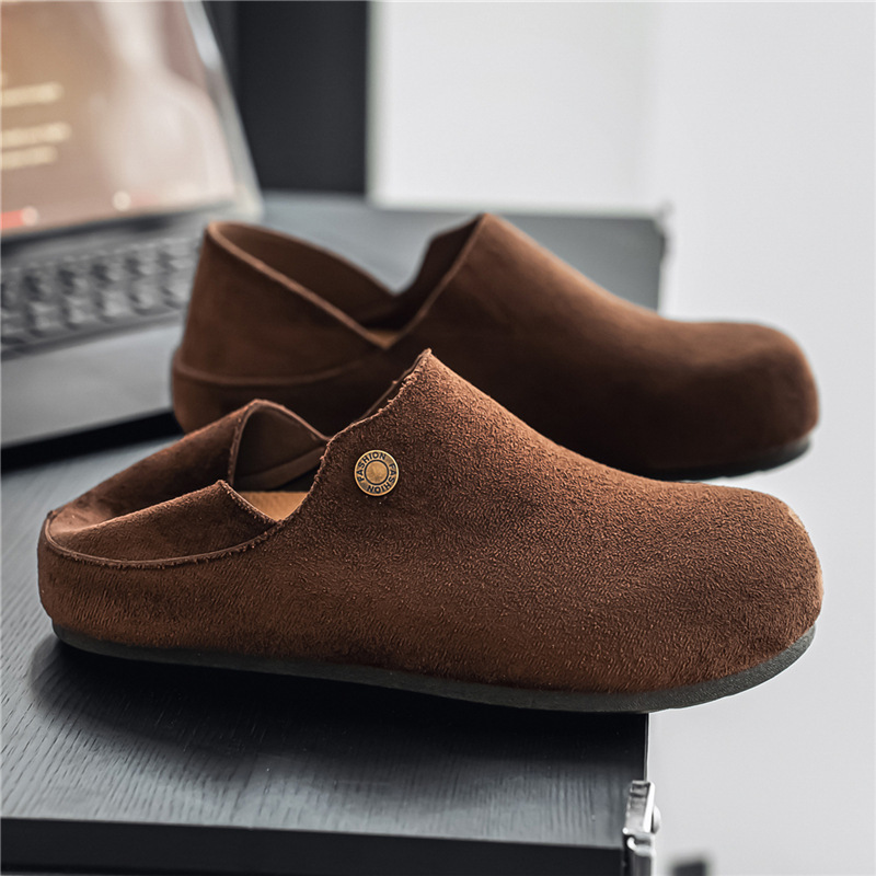 Birkenstock shoes for men, new autumn model, fully enclosed, height-increasing slip-on casual shoes, high-end lazy loafers with a chunky toe Birkenstock shoes for men, new autumn model, fully enclosed, height-increasing slip-on casual shoes, high-end lazy loafers with a chunky toe