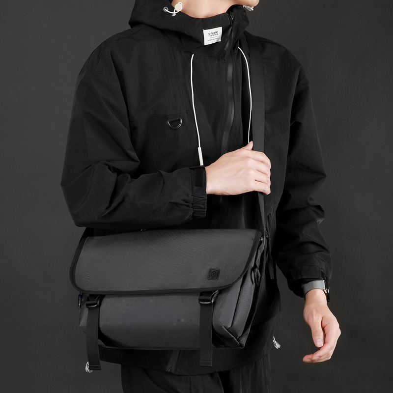 WEPOEWR nuevo bolso de mensajero de gran capacidad de viaje de color sólido cuadrado bolso de mensajero de negocios bolso de hombro para hombre