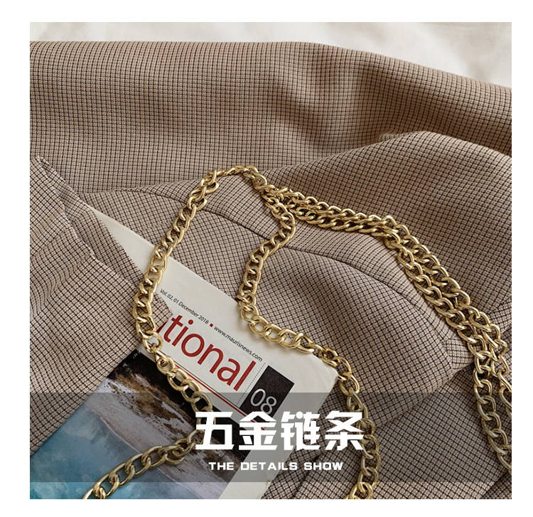 Fashion Metal Pearl Chain Small Square Bag display picture 16