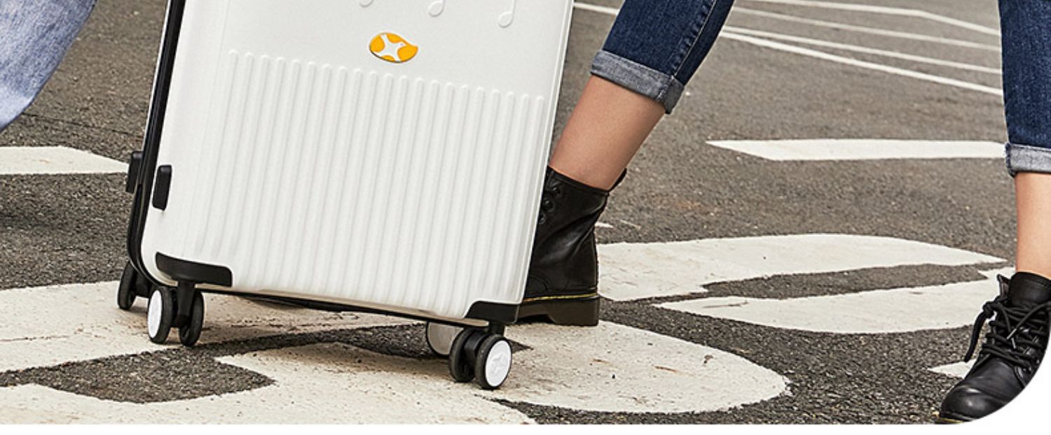 Vali nhựa PP 20 inch nữ công sở du lịch cabin mật khẩu dung tích lớn — Hồng phấn chi tiết 6