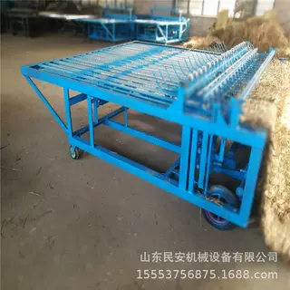 多功能电动草帘机 果蔬运输草垫机 2米薄厚调节草帘机