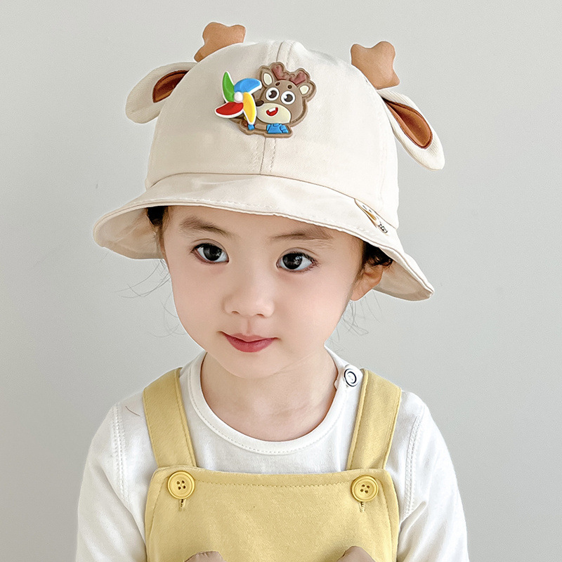 Sombreros para bebés nuevos sombreros de pescadores de dibujos animados para niños y niñas lindos super bonitos sombreros para bebés primavera y otoño sombreros delgados sombreros