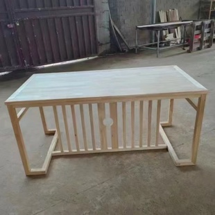 # White Embryo Solid Wood Furniture Rubber Wood Disassembly Tea Table Bulk Palace Chair Luxury Official Hat Chair Indoor Living Room Tea Room