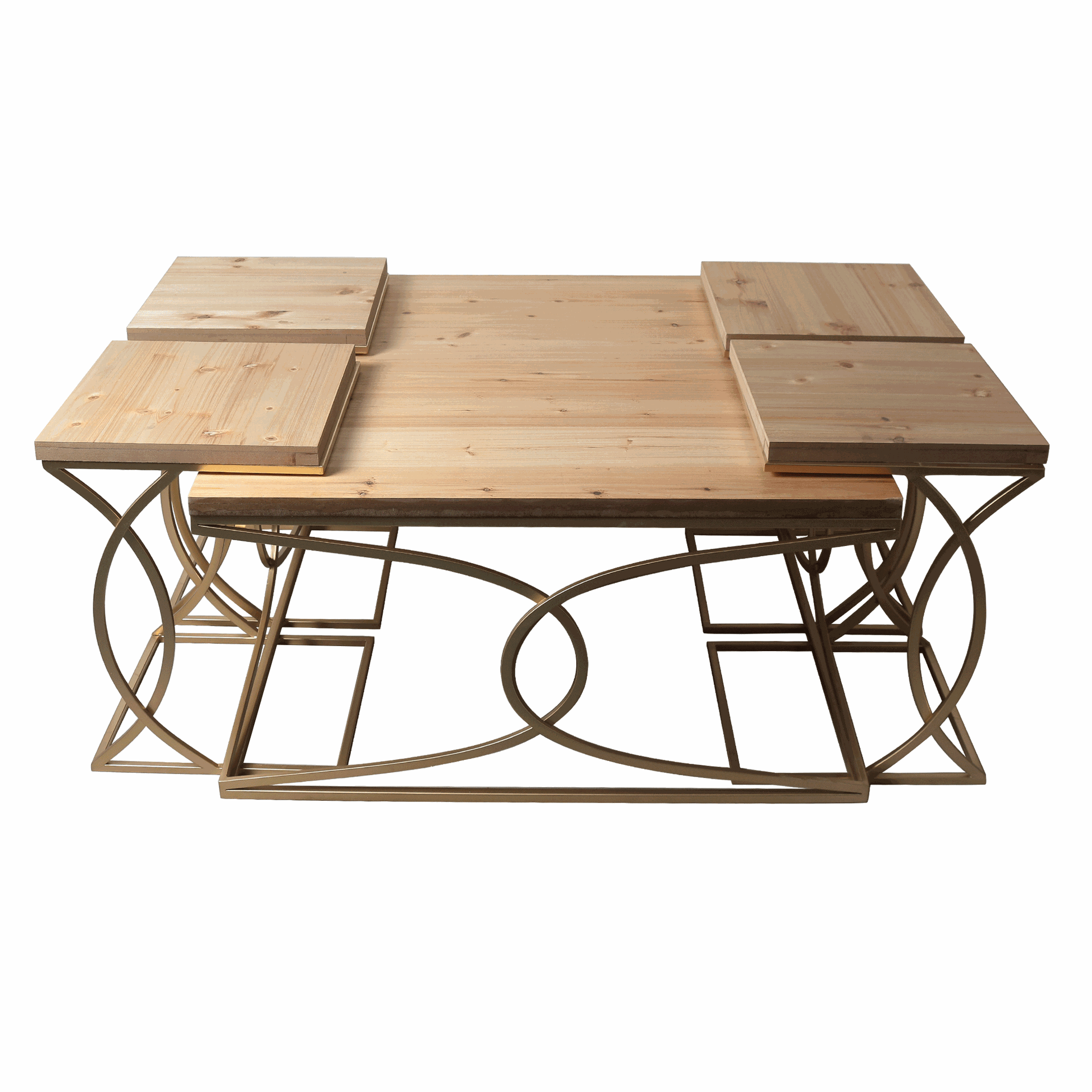 酒店宾馆家用食堂餐厅方型餐桌 成套铁艺不锈钢实木桌 茶几咖啡桌