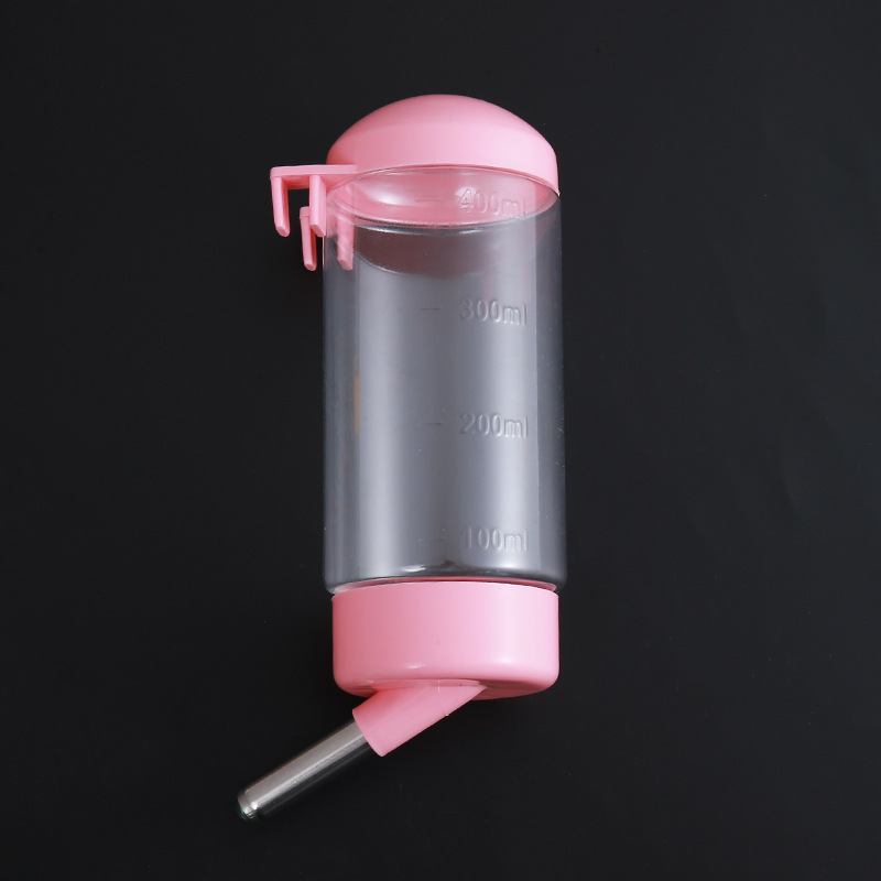 Botella de agua para perros para mascotas colgantes de bebidas de agua para gatos y perros colgantes de jaula de hervidas de agua 400ML fábrica directa