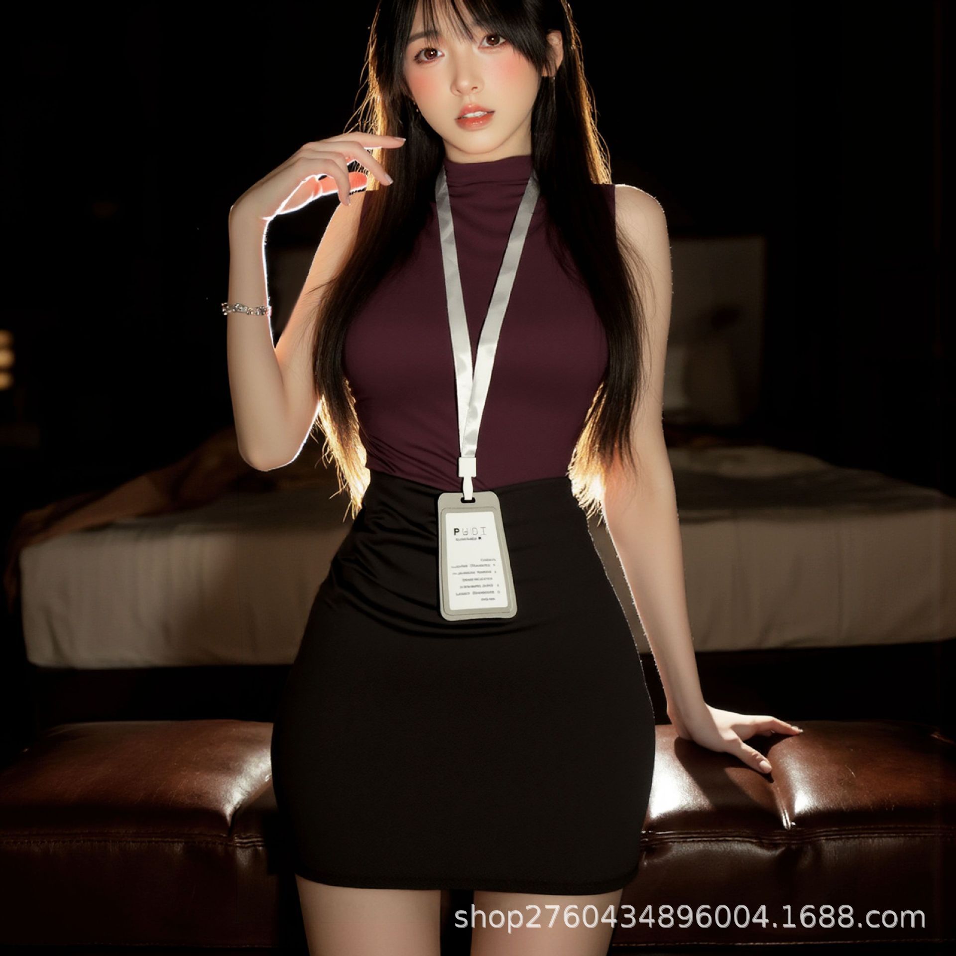 Flight Attendant Bodycon Internet Celebrity Seductive Uniform Set Erotic Lingerie Teasing Bra Sexy Secretary Flirting