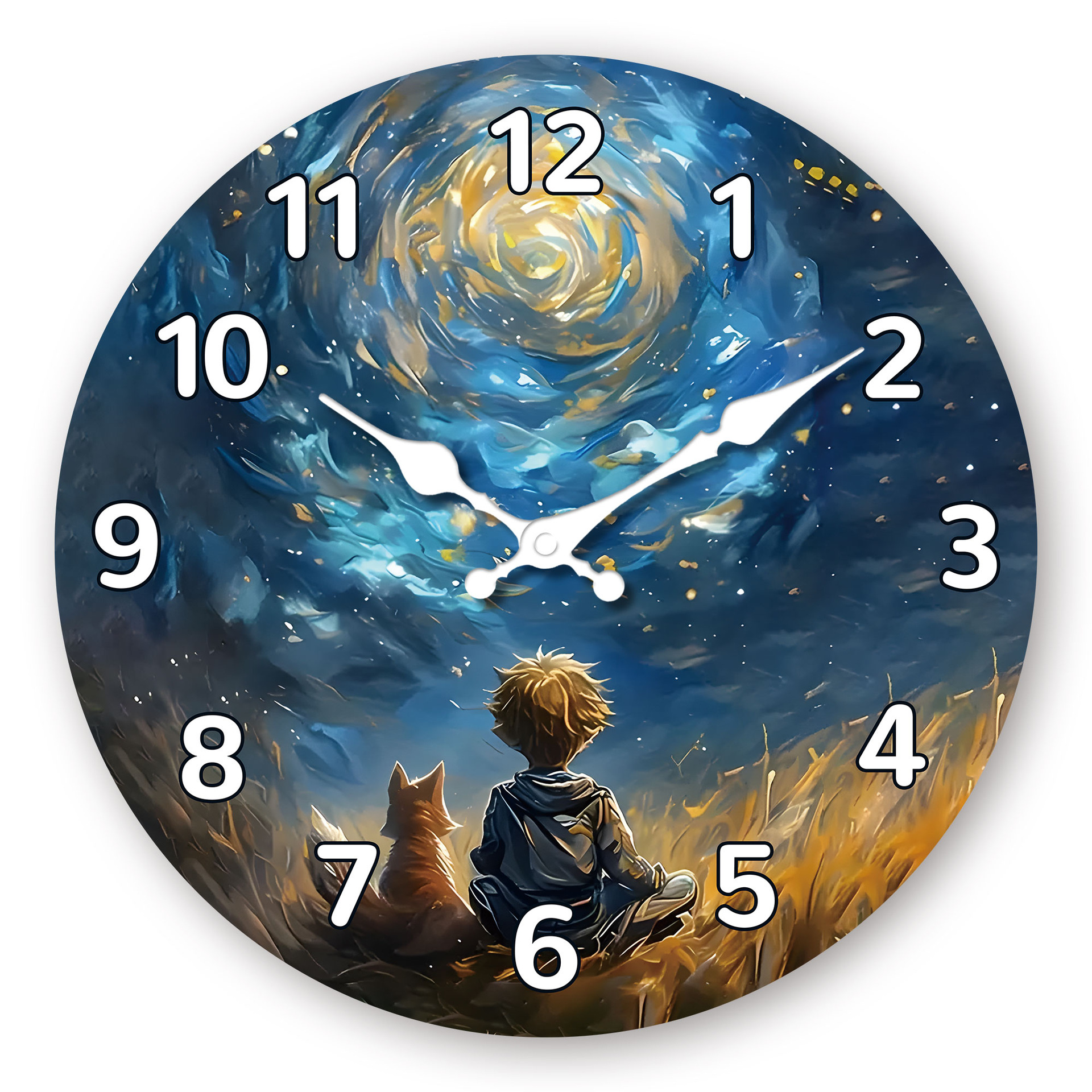 12 pulgadas fabricantes transfronterizos personalidades retro dibujos animados reloj de madera MDF silencioso decoración reloj de cuarzo