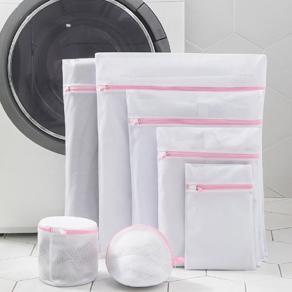 핑크 미세 메쉬 7 조각 세트